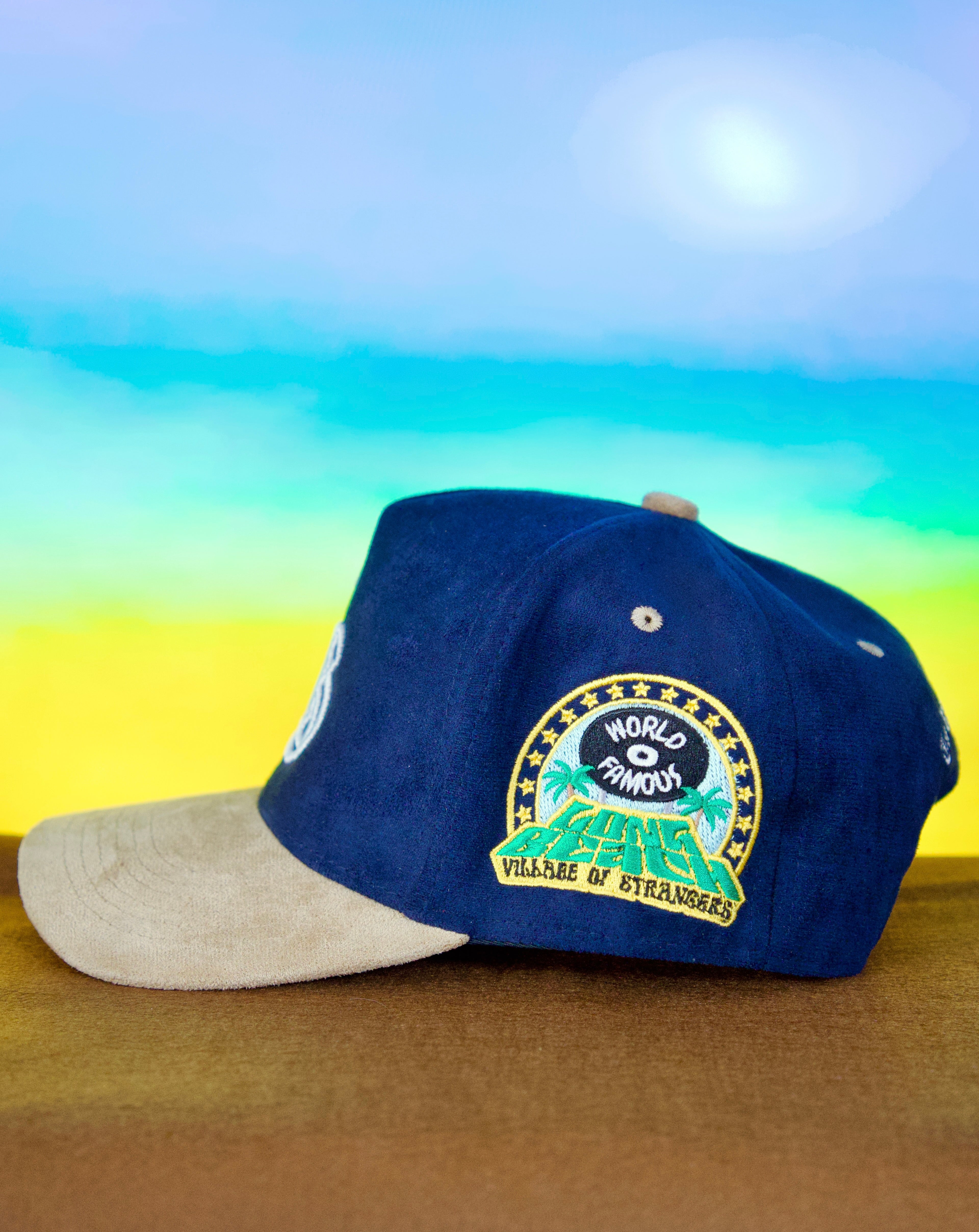 Long Beach: World Famous SnapBack (Navy/Tan)