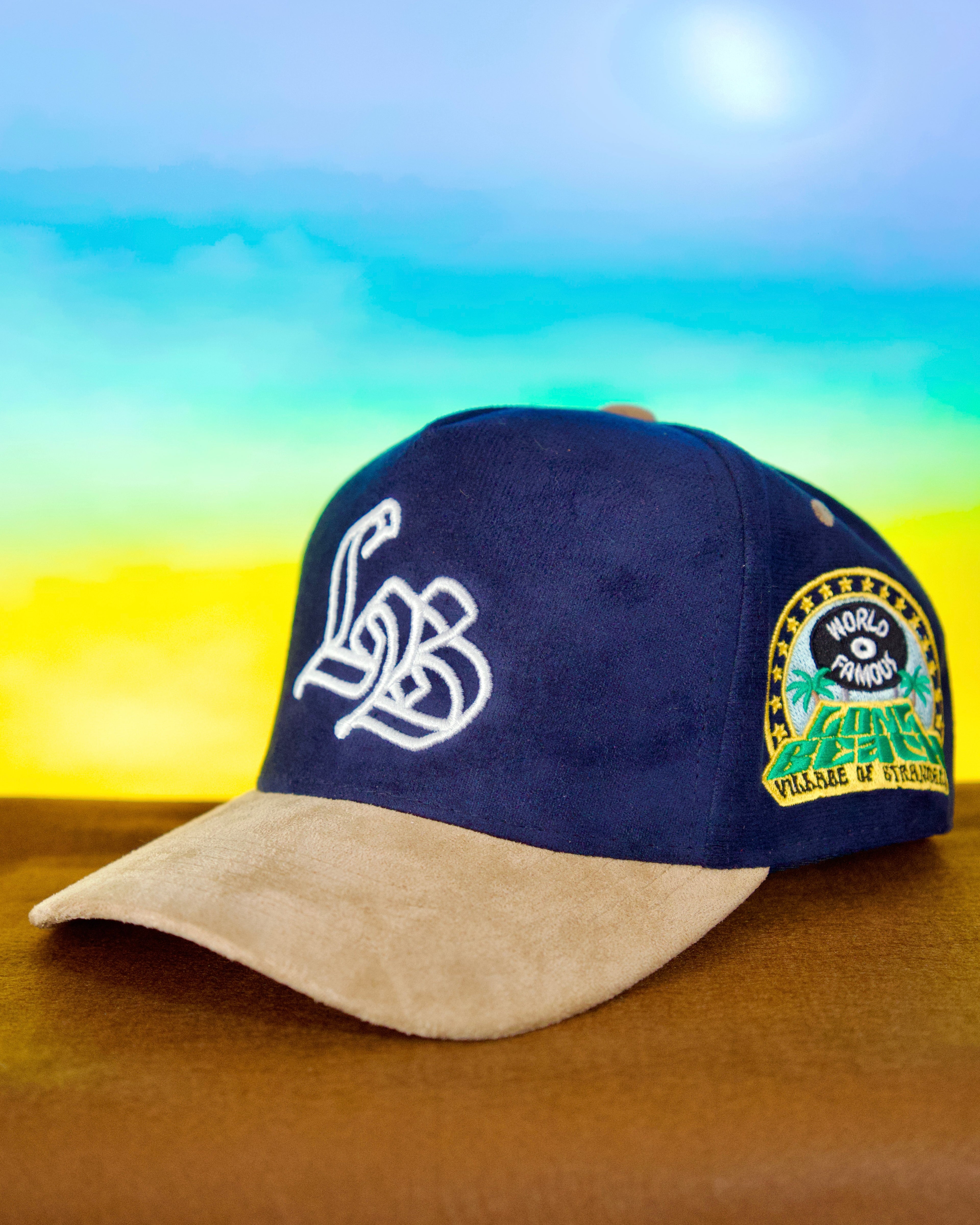 Long Beach: World Famous SnapBack (Navy/Tan)