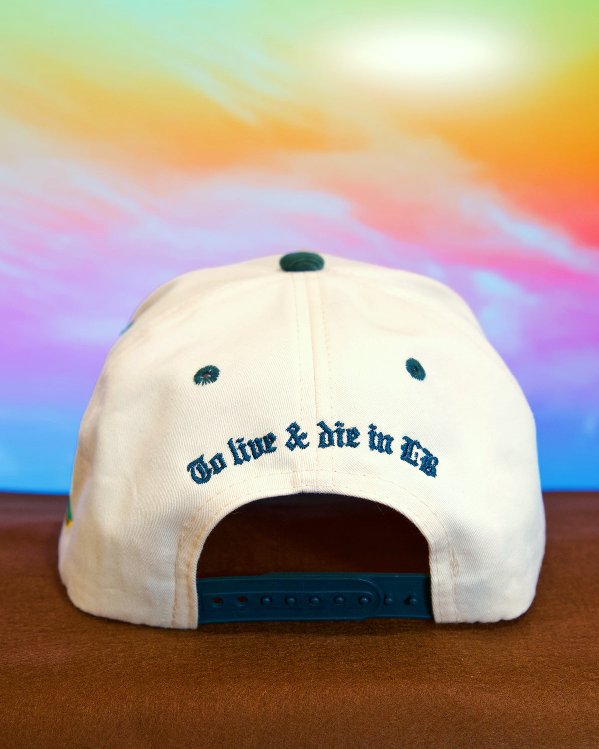 Long Beach: World Famous SnapBack (Cream/Green)