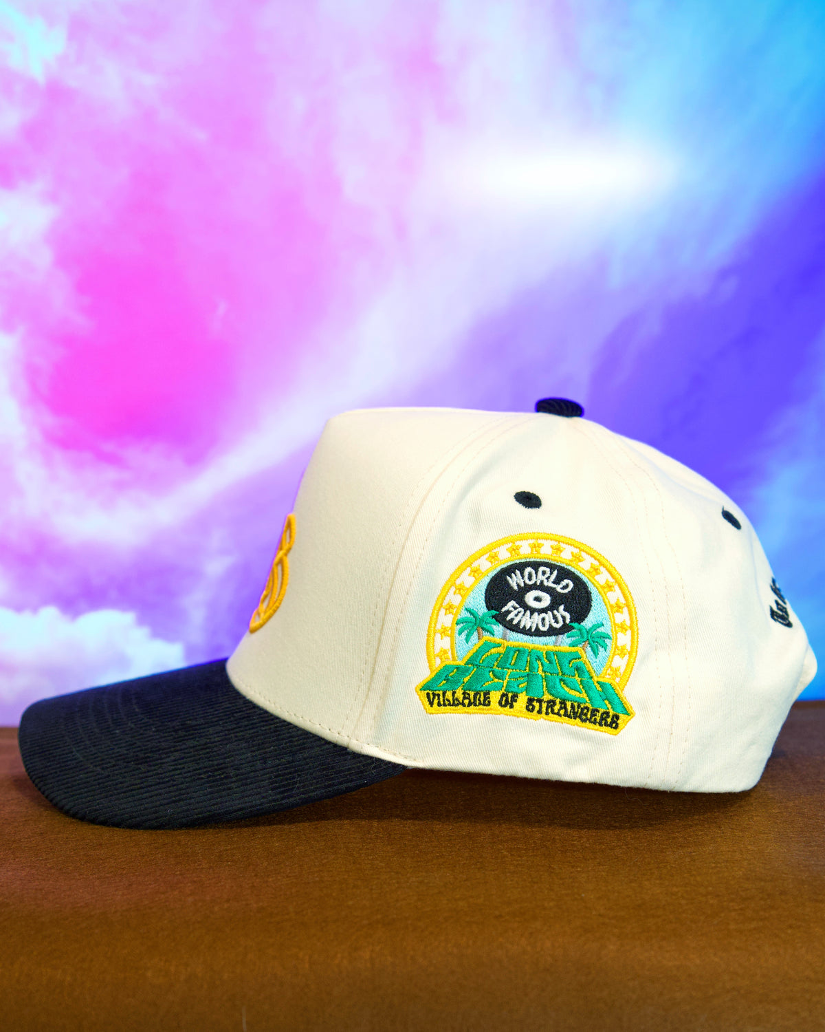 Long Beach: World Famous SnapBack (Cream/Black)